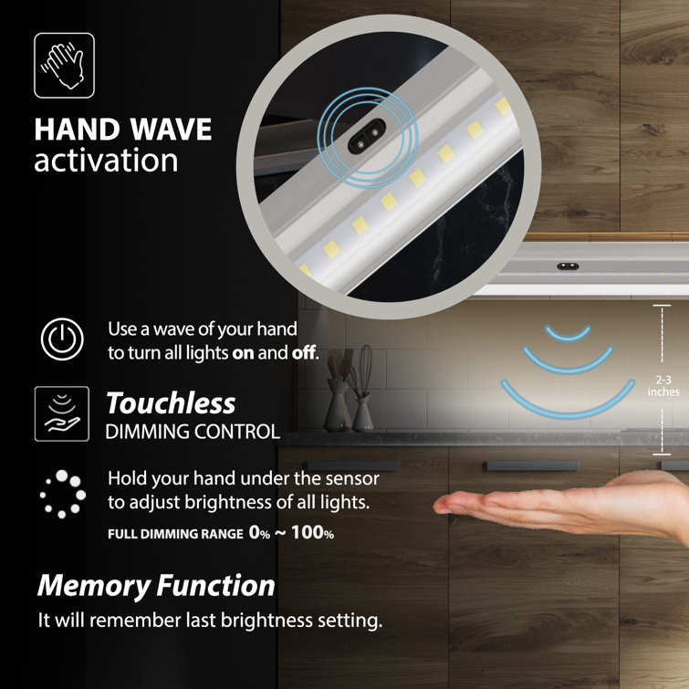 Eshine led dimmable under cabinet deals lighting